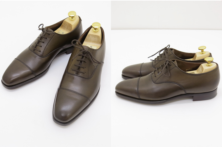 ＣＲＯＣＫＥＴＴ＆ＪＯＮＥＳ （クロケット＆ジョーンズ）ハンドグレード　内羽ストレートチップ WILTONモデル　ダークブラウン　サイズ5.5/D